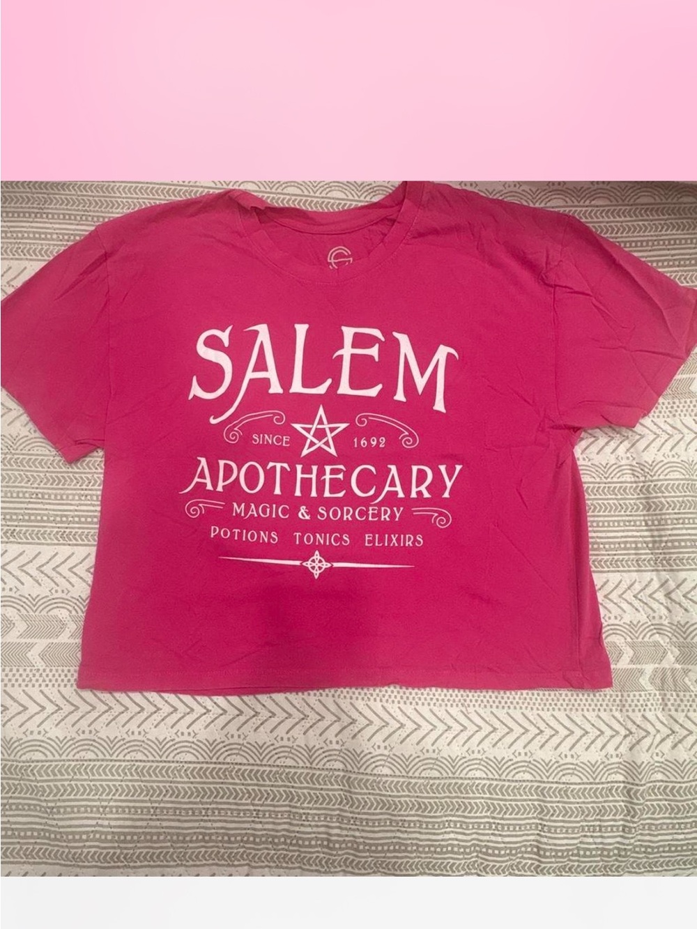 Salem Apothecary Graphic Short Sleeve Tee - Pink
